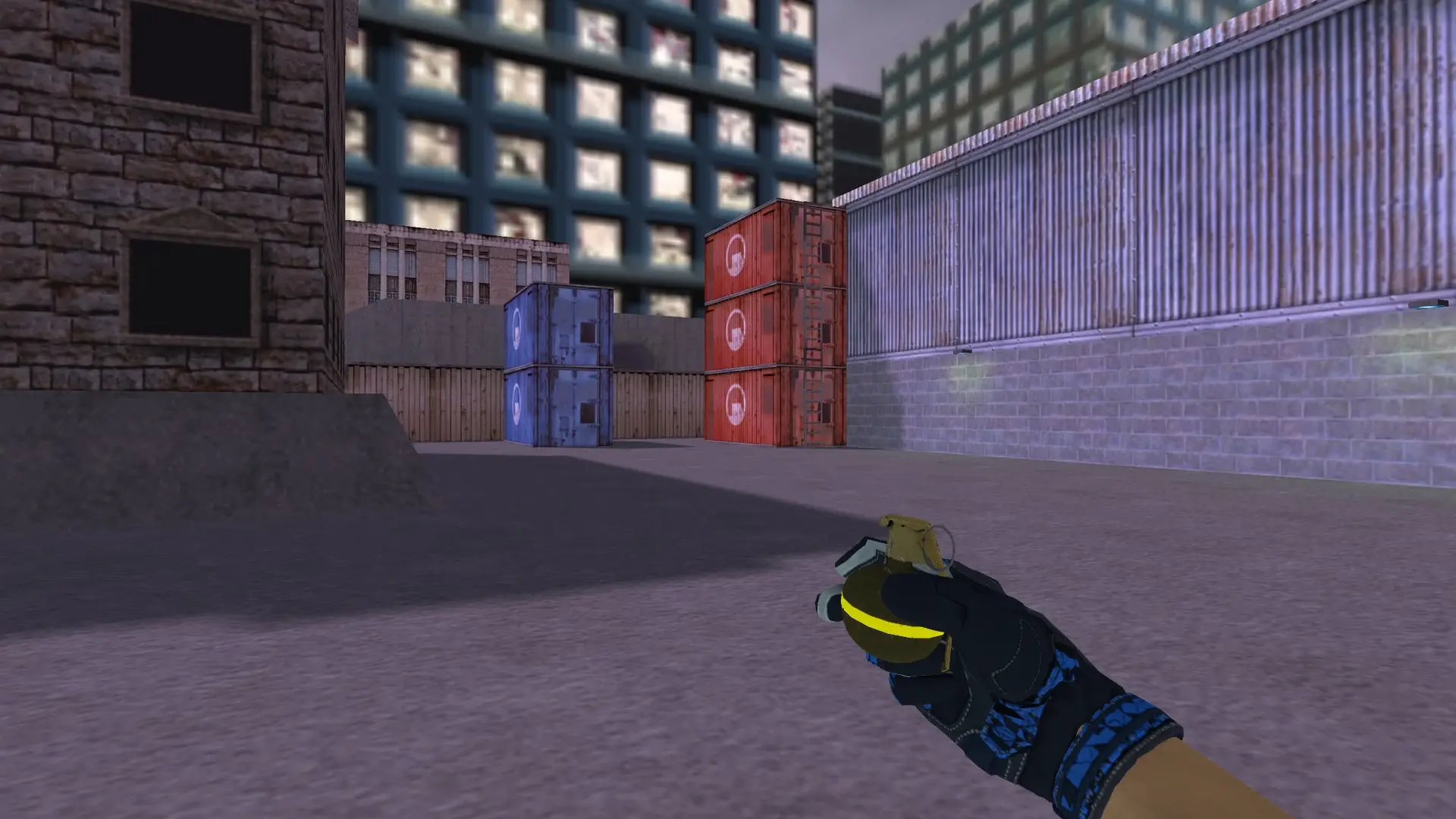 HE Grenade — Moto Gloves Weapon Pack — cs_assault (first person)