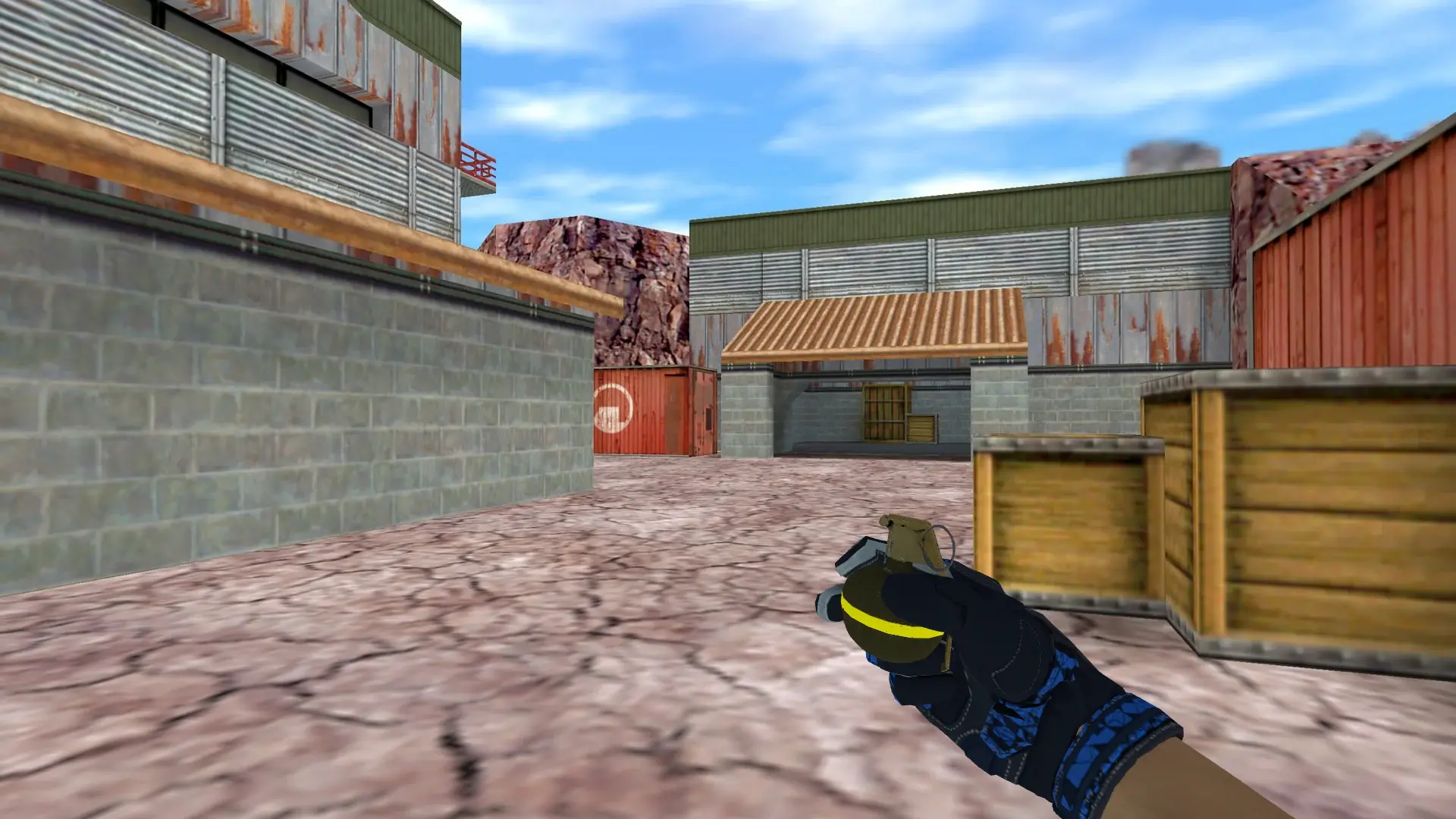HE Grenade — Moto Gloves Weapon Pack — de_nuke (first person)
