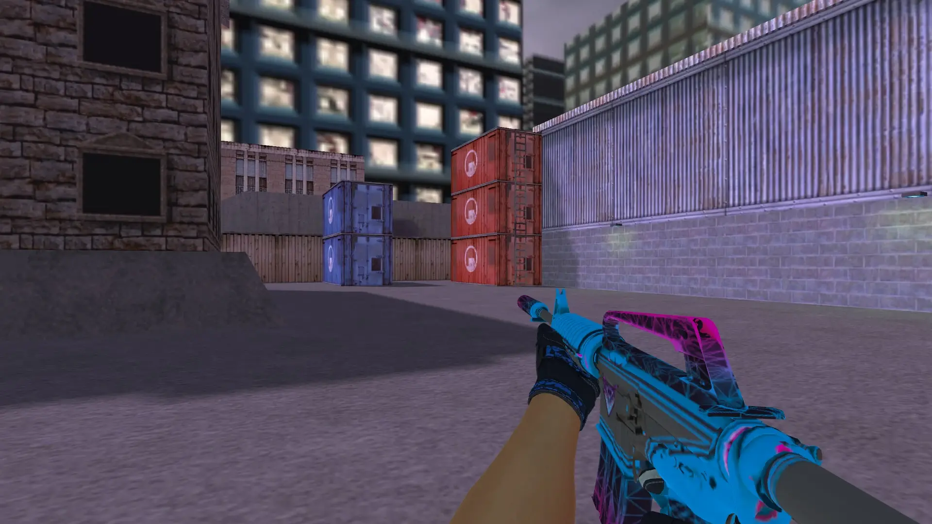 M4A1 — Moto Gloves Weapon Pack — cs_assault (first person)