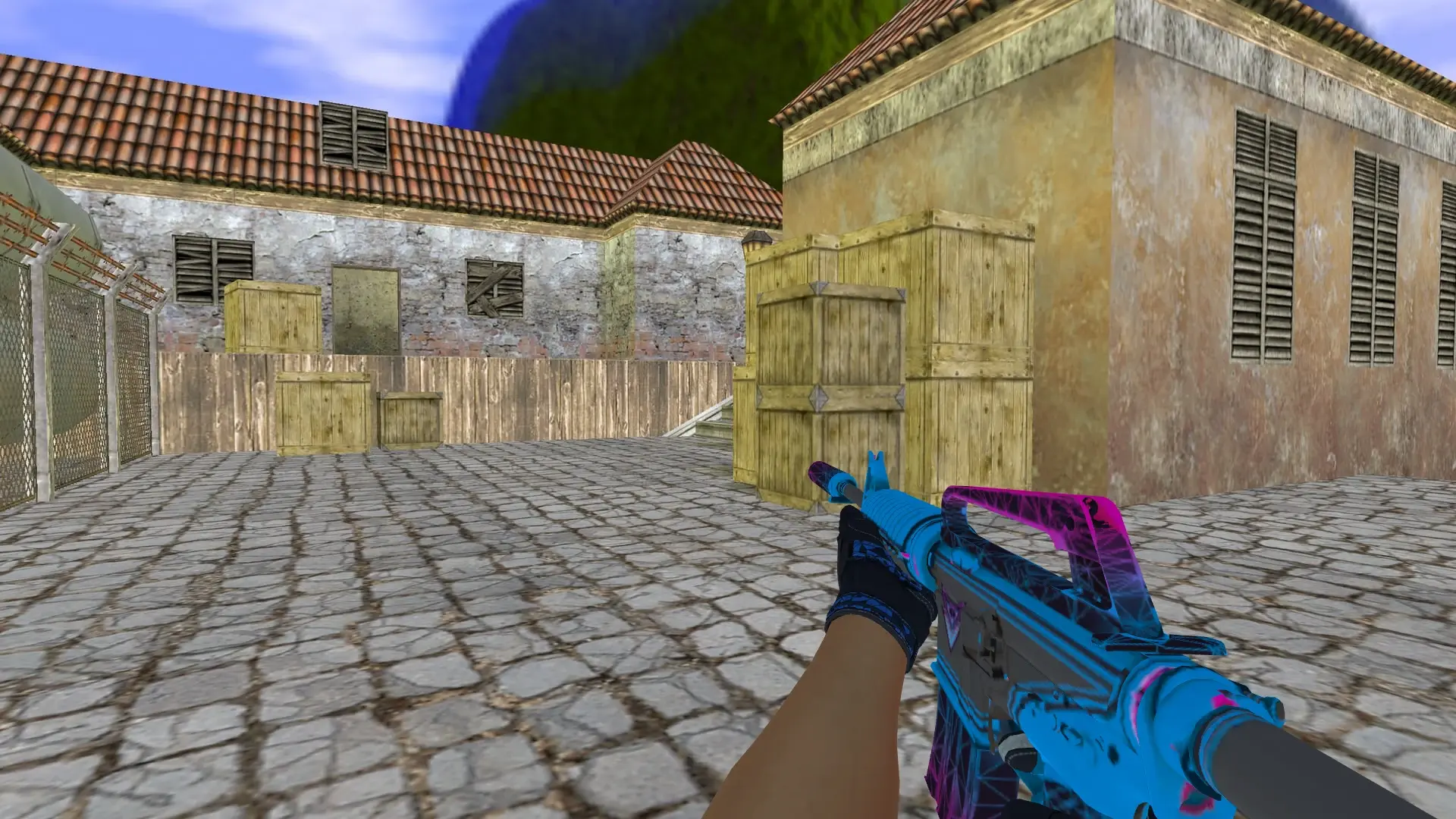 M4A1 — Moto Gloves Weapon Pack — de_inferno (first person)