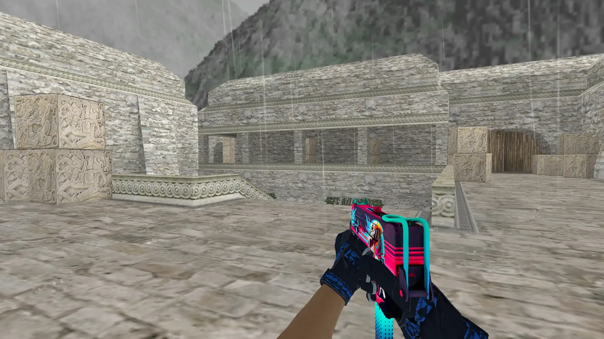 MAC-10 — Moto Gloves Weapon Pack — de_aztec (first person)
