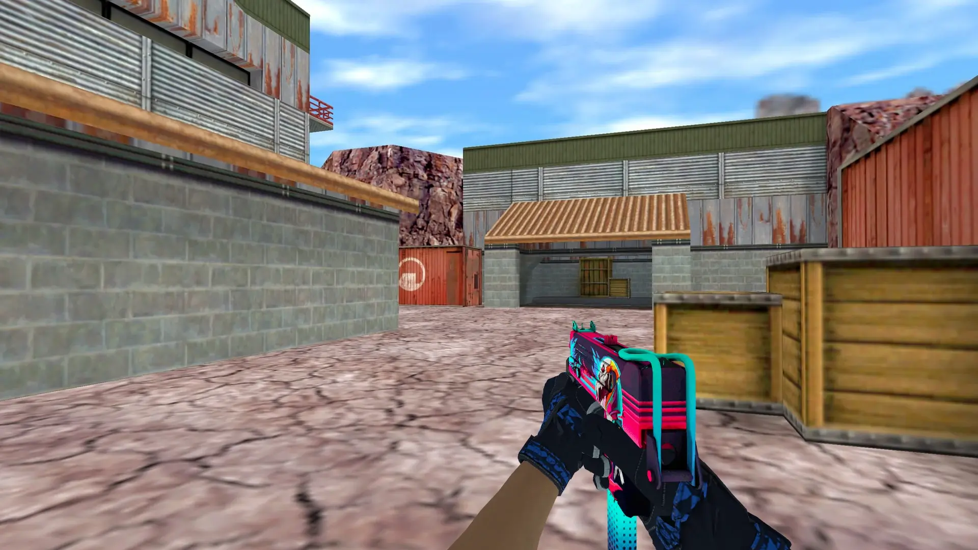 MAC-10 — Moto Gloves Weapon Pack — de_nuke (first person)