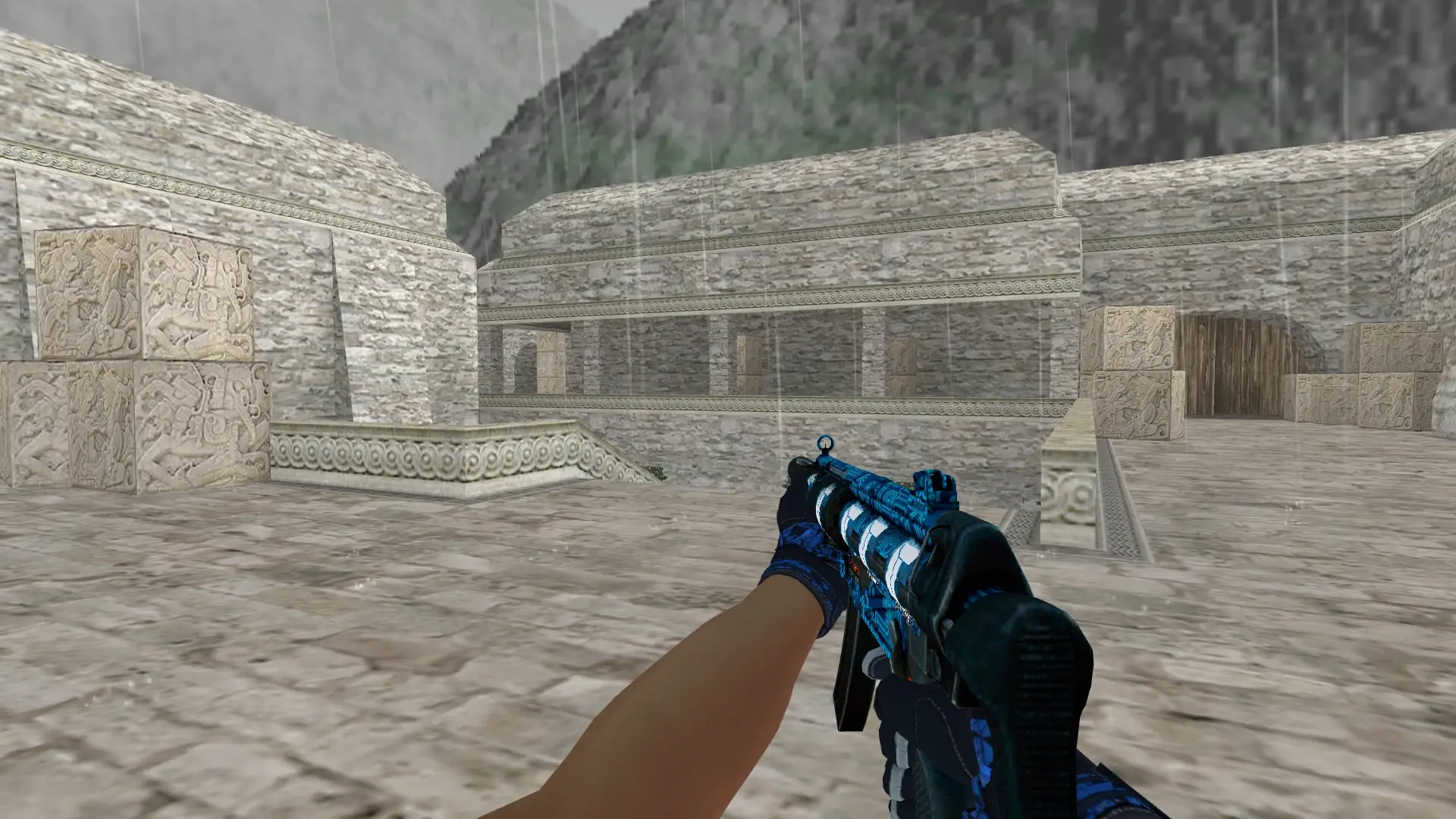 MP5 — Moto Gloves Weapon Pack — de_aztec (first person)