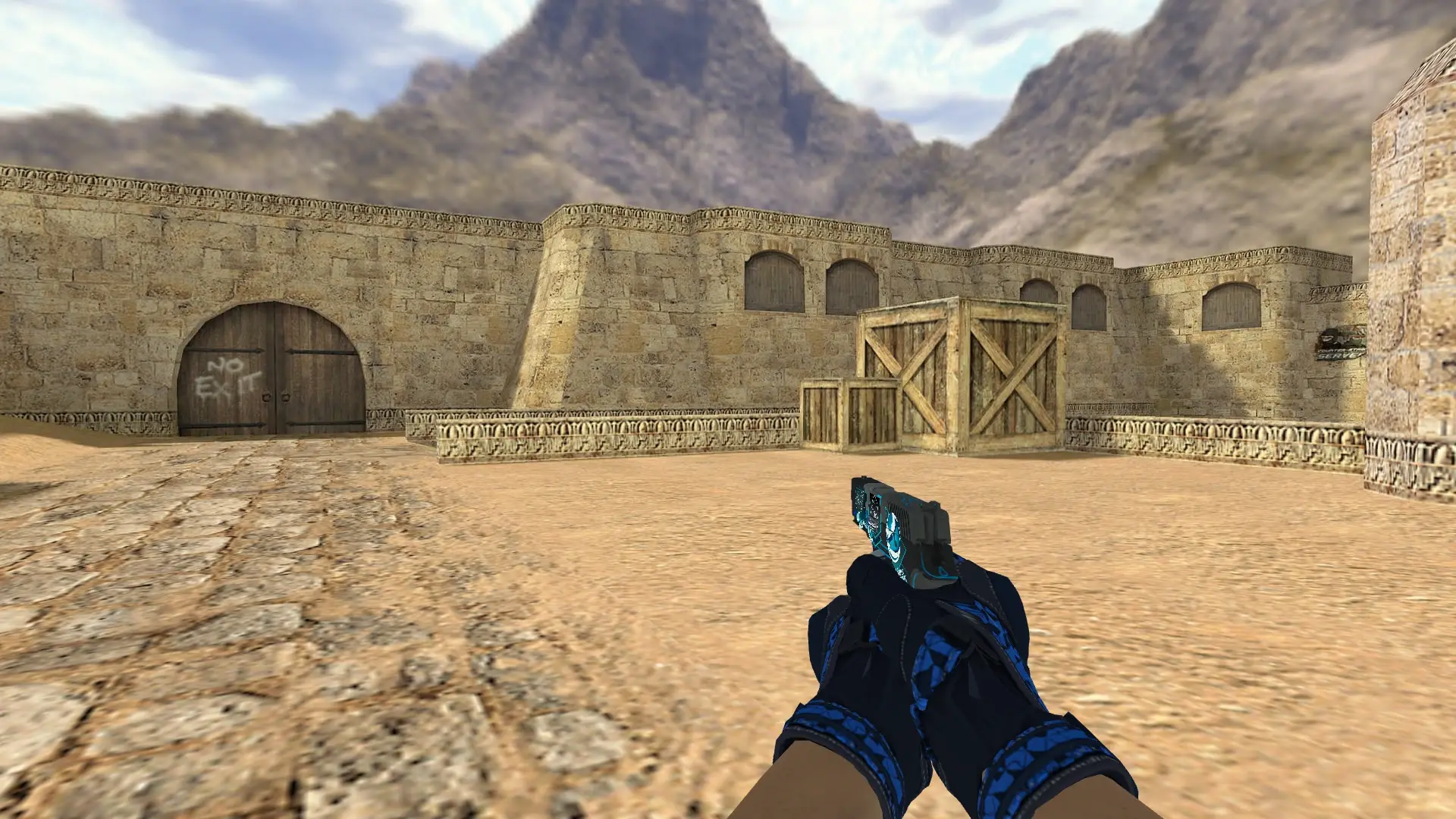 P228 — Moto Gloves Weapon Pack — de_dust2 (first person)