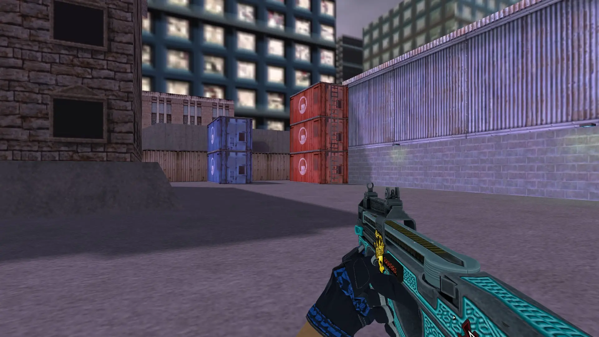 P90 — Moto Gloves Weapon Pack — cs_assault (first person)