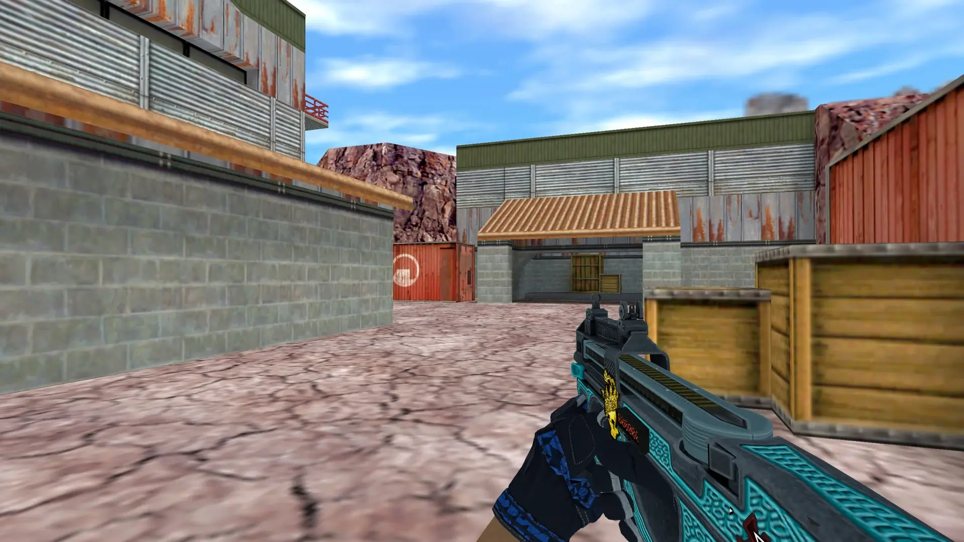P90 — Moto Gloves Weapon Pack — de_nuke (first person)