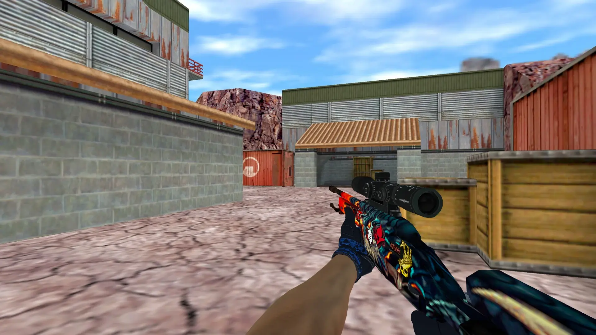 Scout — Moto Gloves Weapon Pack — de_nuke (first person)