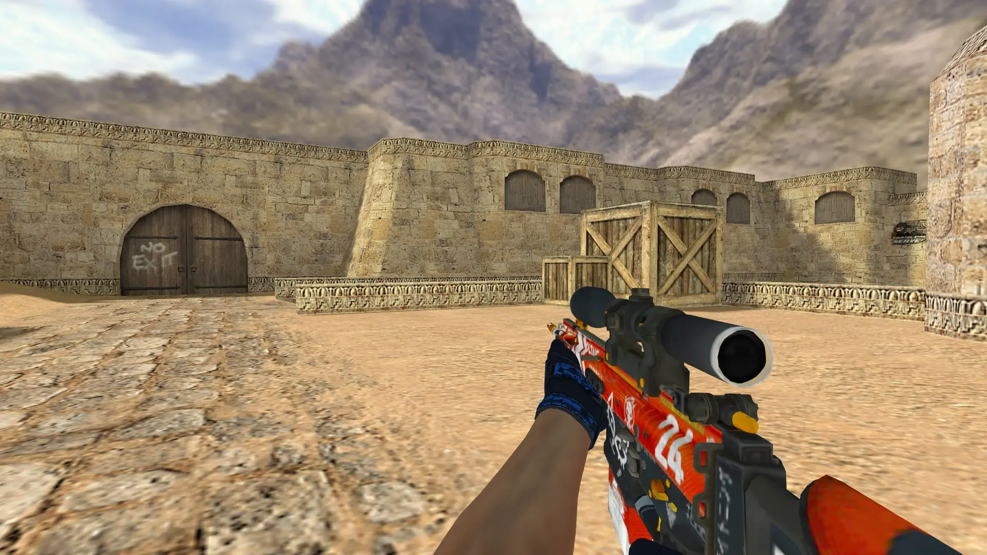 SG550 — Moto Gloves Weapon Pack — de_dust2 (first person)