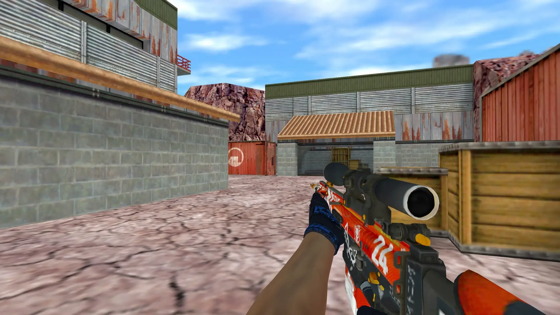 SG550 — Moto Gloves Weapon Pack — de_nuke (first person)