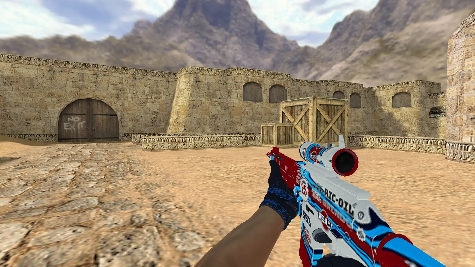 SG552 — Moto Gloves Weapon Pack — de_dust2 (first person)