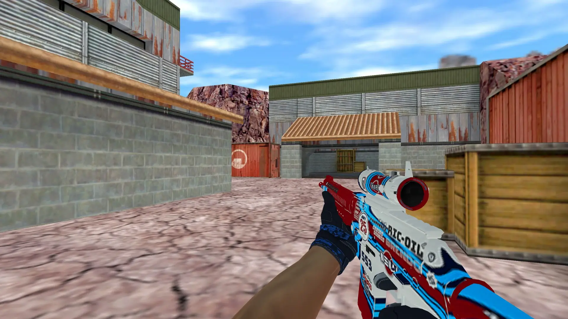 SG552 — Moto Gloves Weapon Pack — de_nuke (first person)