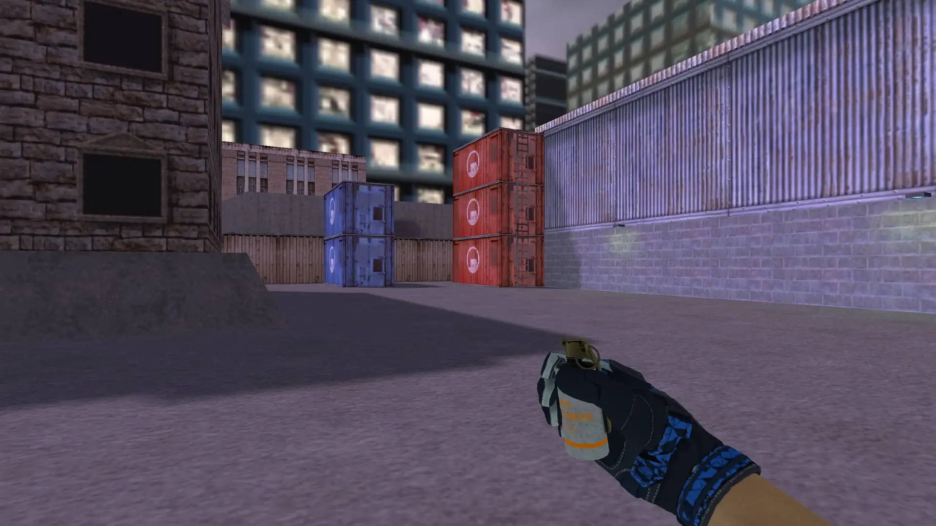Smoke Grenade — Moto Gloves Weapon Pack — cs_assault (first person)