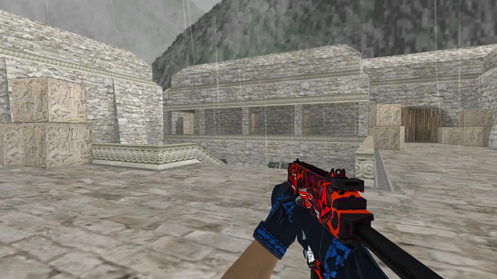 TMP — Moto Gloves Weapon Pack — de_aztec (first person)