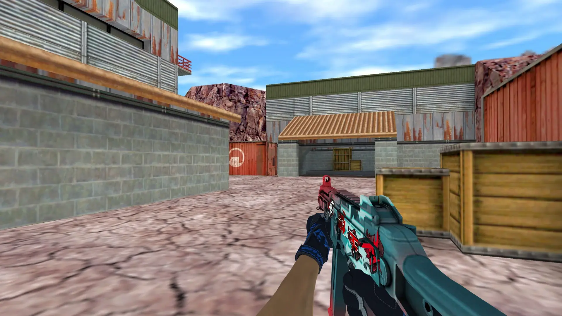 UMP-45 — Moto Gloves Weapon Pack — de_nuke (first person)