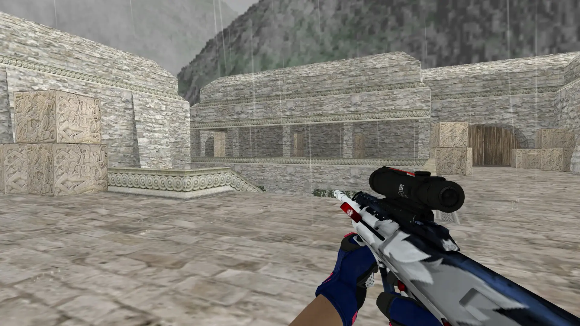AUG — Na'Vi flamie Inventory — de_aztec (first person)