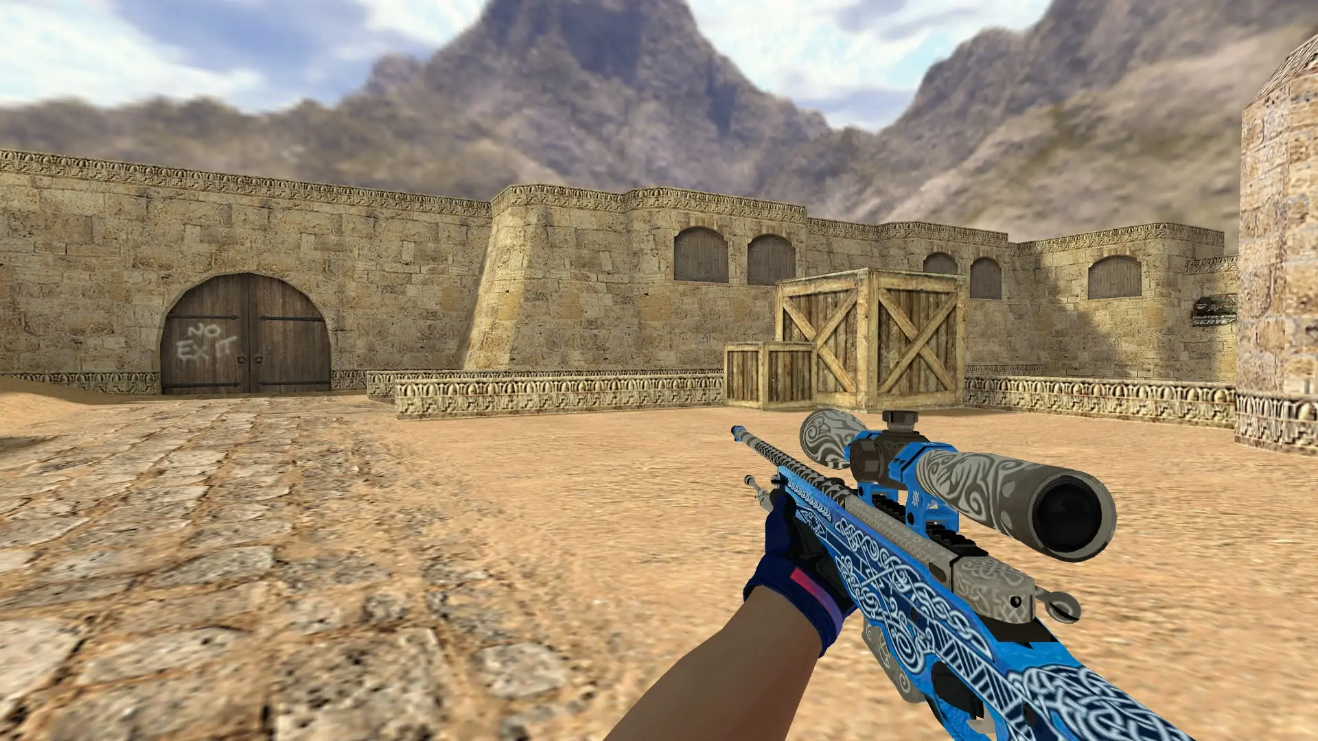 AWP — Na'Vi flamie Inventory — de_dust2 (first person)