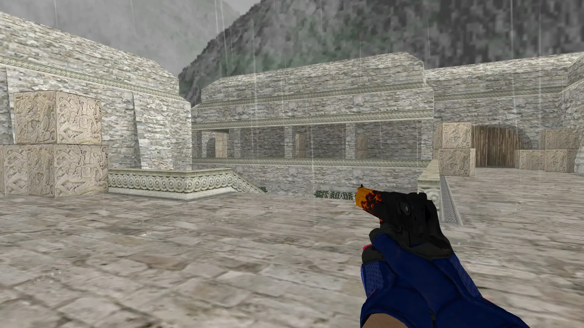 Desert Eagle — Na'Vi flamie Inventory — de_aztec (first person)
