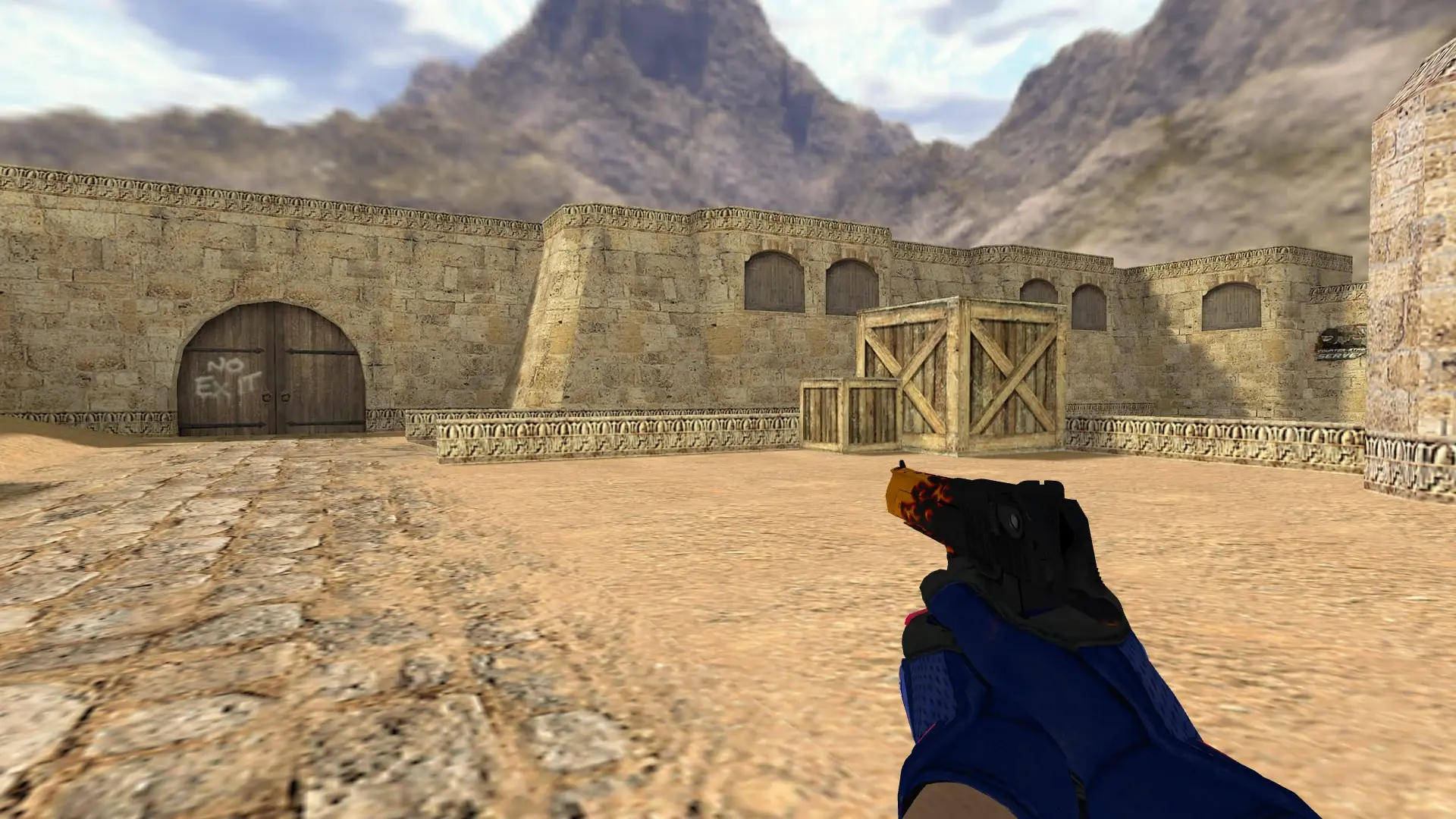 Desert Eagle — Na'Vi flamie Inventory — de_dust2 (first person)