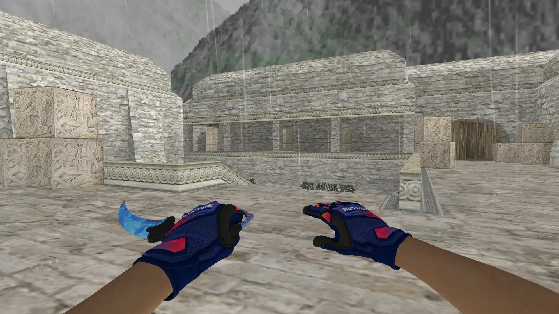 Knife — Na'Vi flamie Inventory — de_aztec (first person)