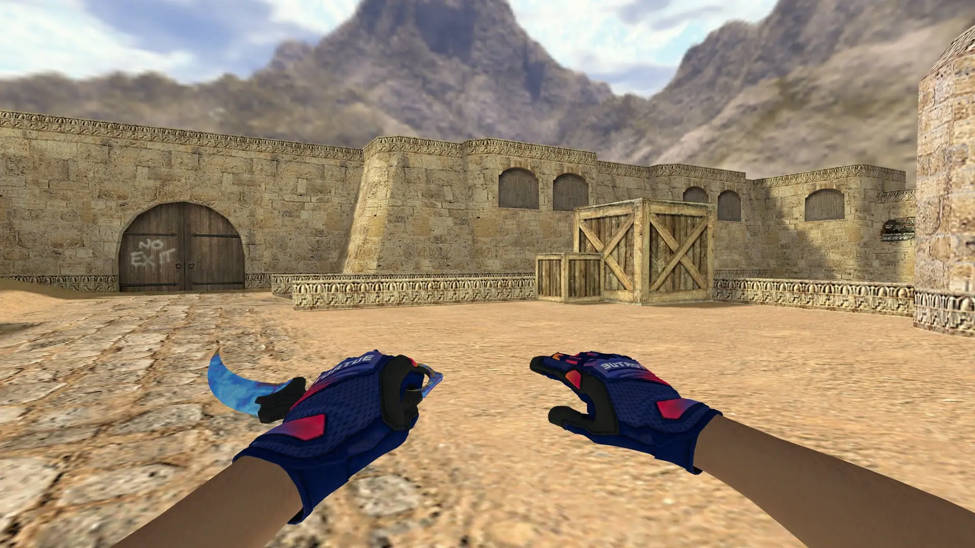Knife — Na'Vi flamie Inventory — de_dust2 (first person)