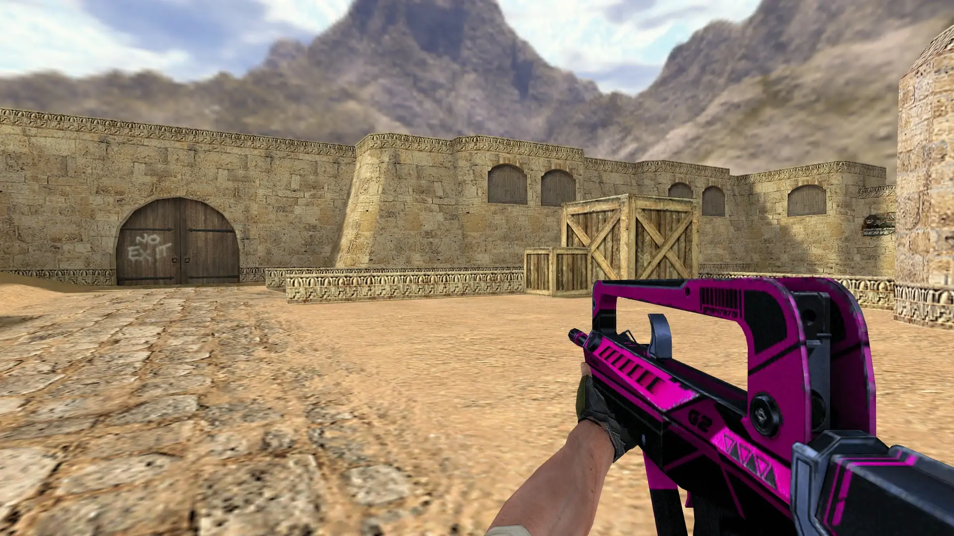 FAMAS — Neon Pink Set — de_dust2 (first person)
