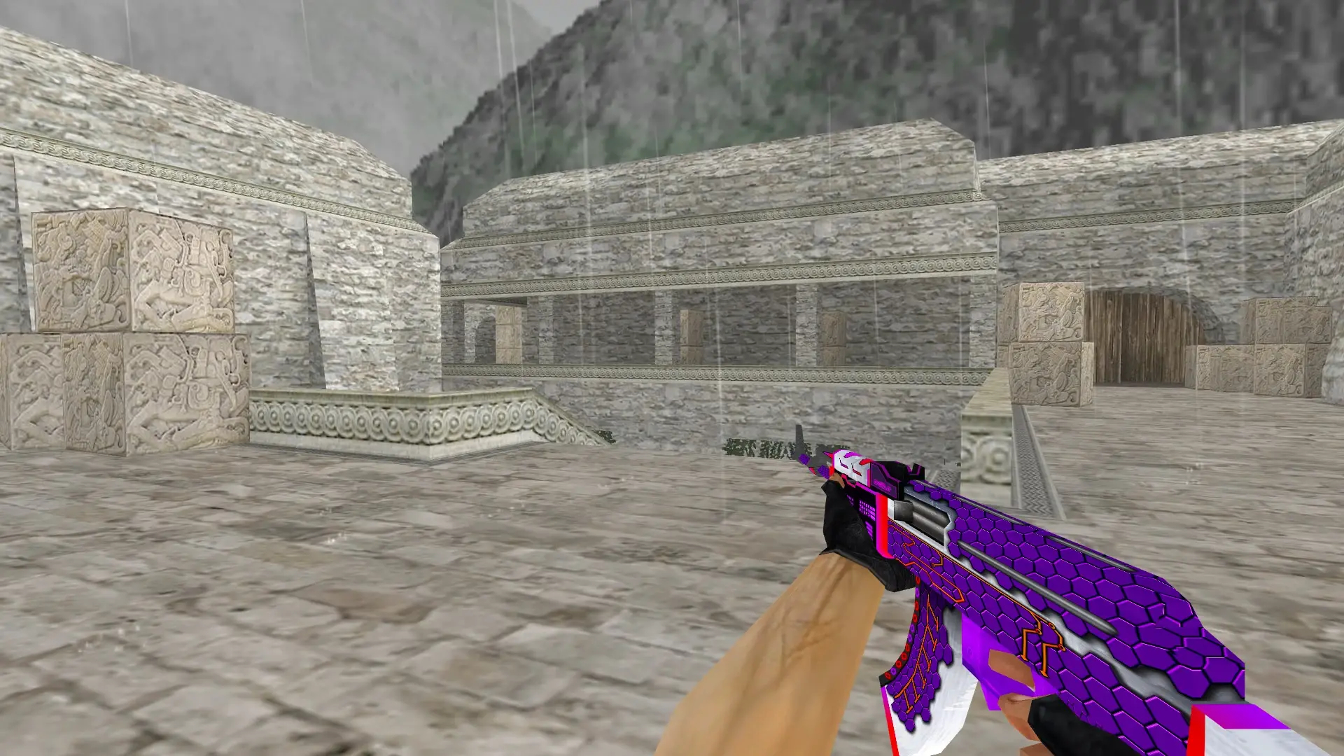 AK-47 — New Technology Weapon Pack — de_aztec (first person)