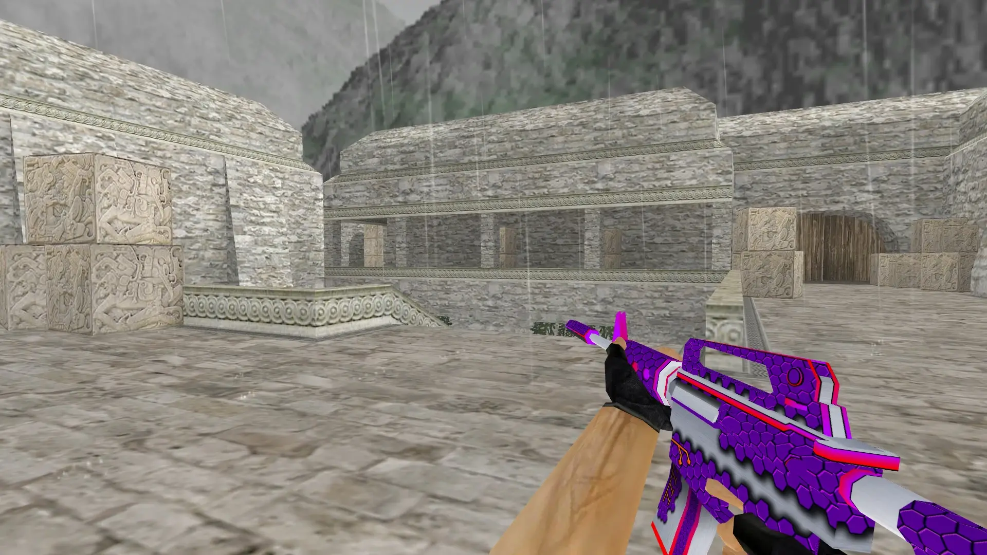 M4A1 — New Technology Weapon Pack — de_aztec (first person)