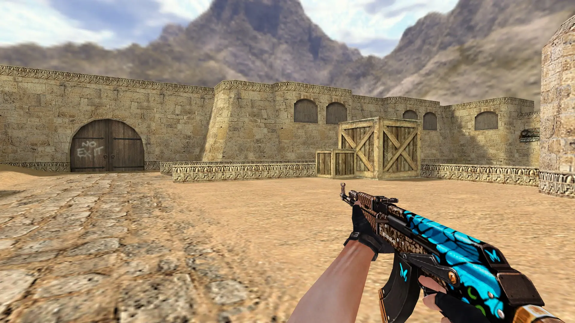 AK-47 — Butterfly Weapon Pack — de_dust2 (first person)