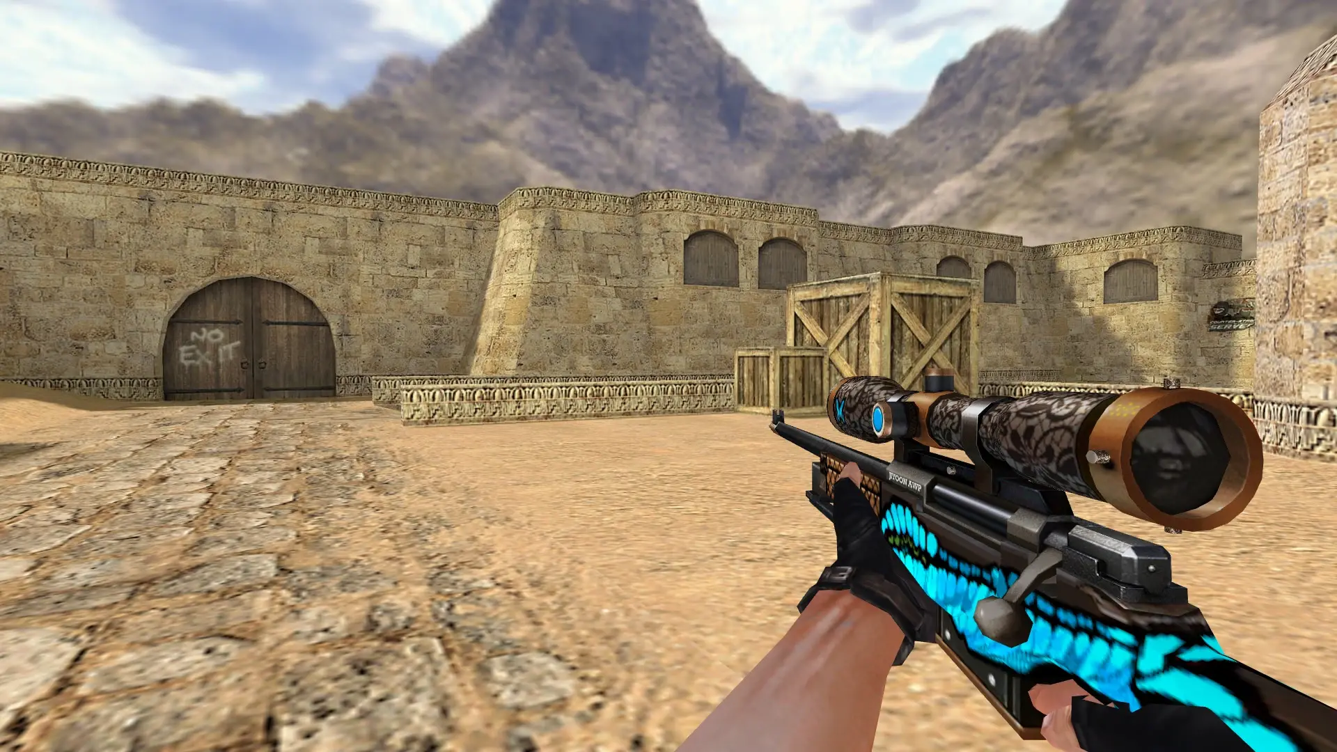 AWP — Butterfly Weapon Pack — de_dust2 (first person)
