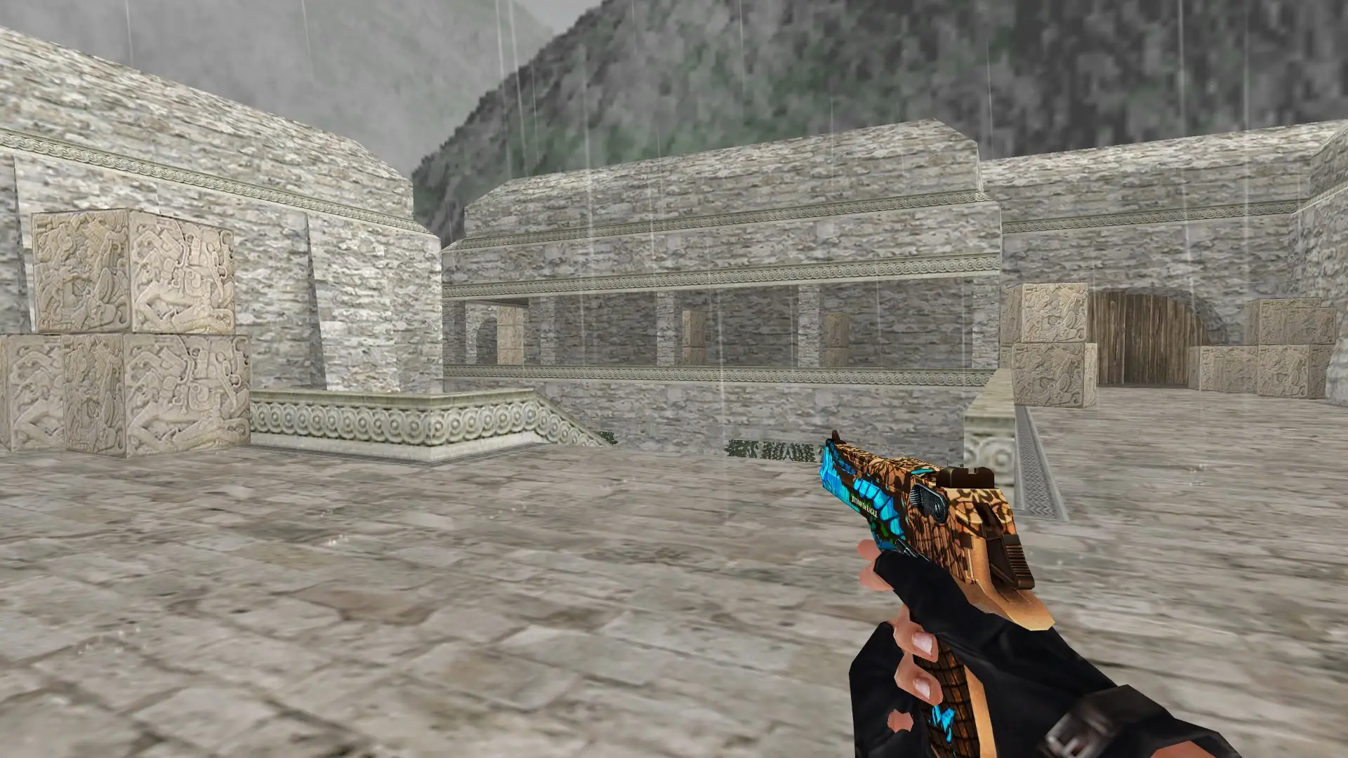 Desert Eagle — Butterfly Weapon Pack — de_aztec (first person)