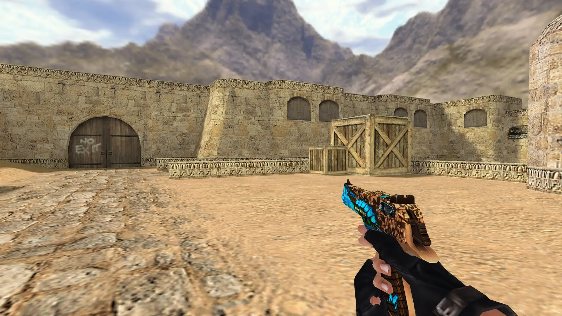 Desert Eagle — Butterfly Weapon Pack — de_dust2 (first person)