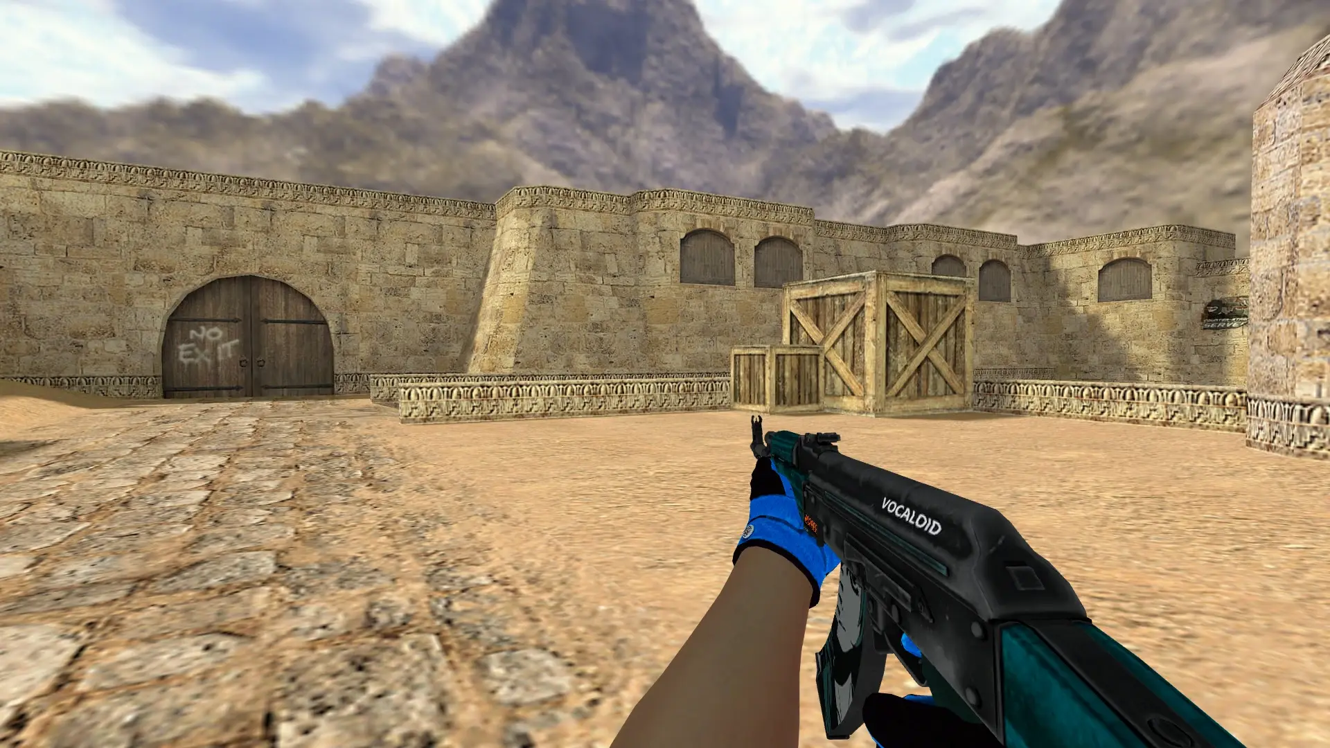 AK-47 — Pandora's Box Gloves Pack — de_dust2 (first person)