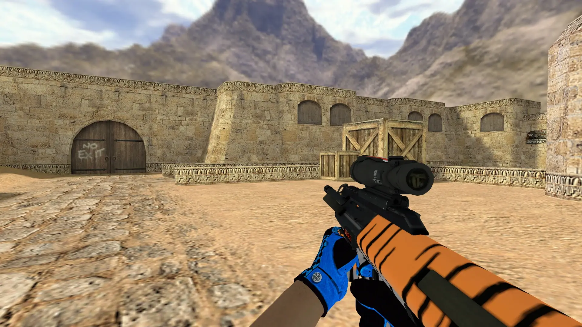 AUG — Pandora's Box Gloves Pack — de_dust2 (first person)