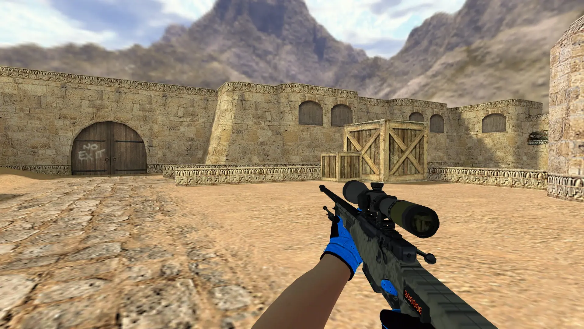AWP — Pandora's Box Gloves Pack — de_dust2 (first person)