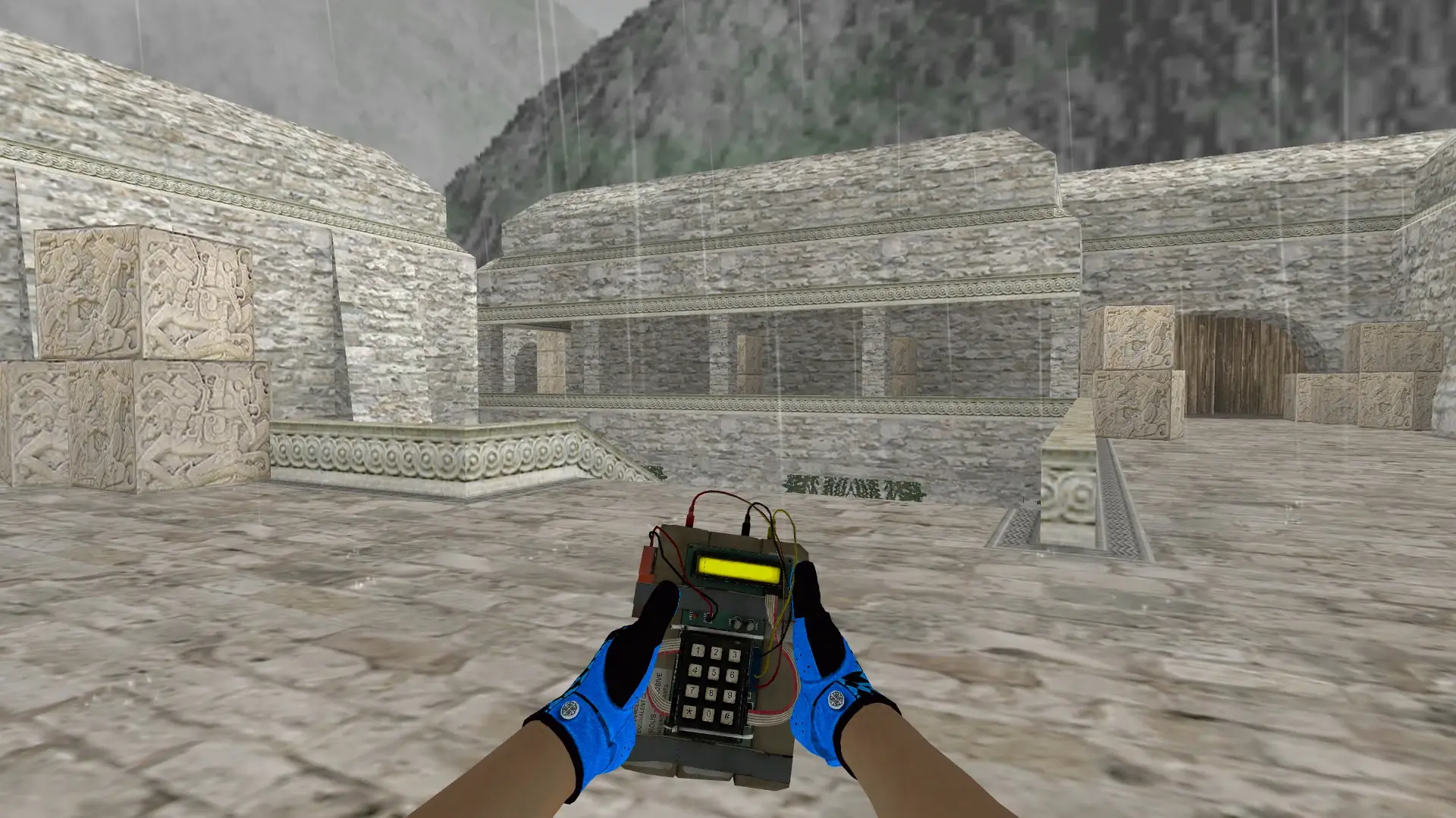 C4 — Pandora's Box Gloves Pack — de_aztec (first person)