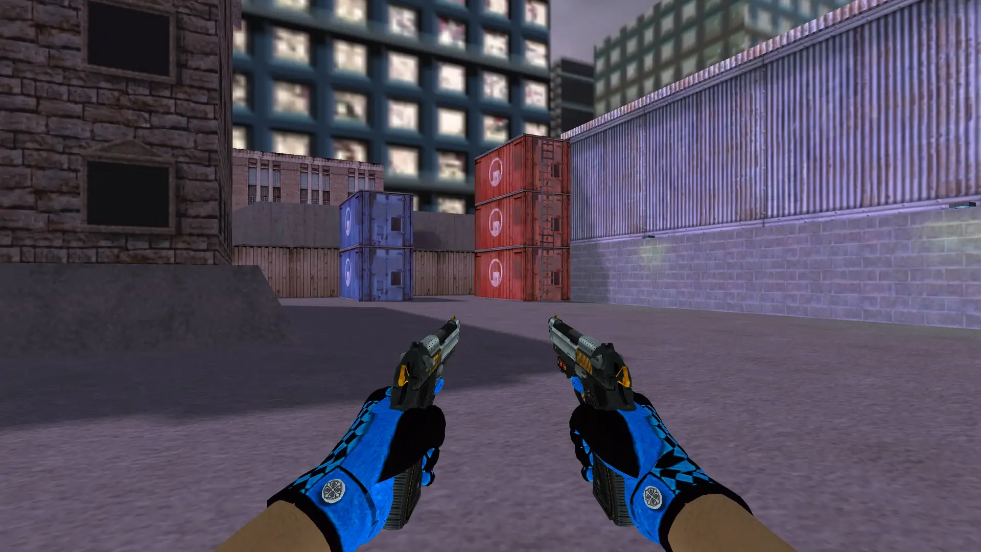 Dual Berettas — Pandora's Box Gloves Pack — cs_assault (first person)