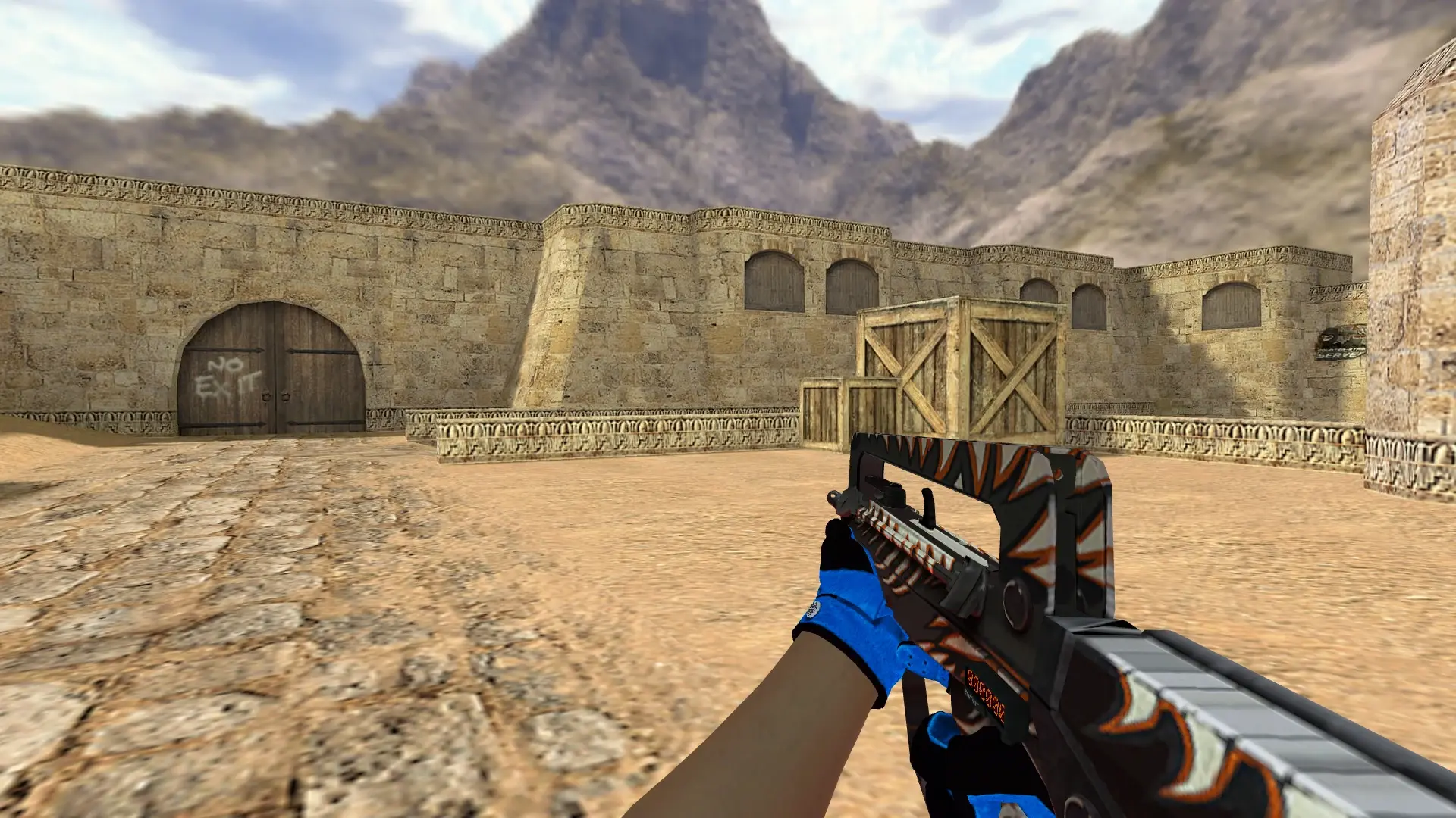 FAMAS — Pandora's Box Gloves Pack — de_dust2 (first person)