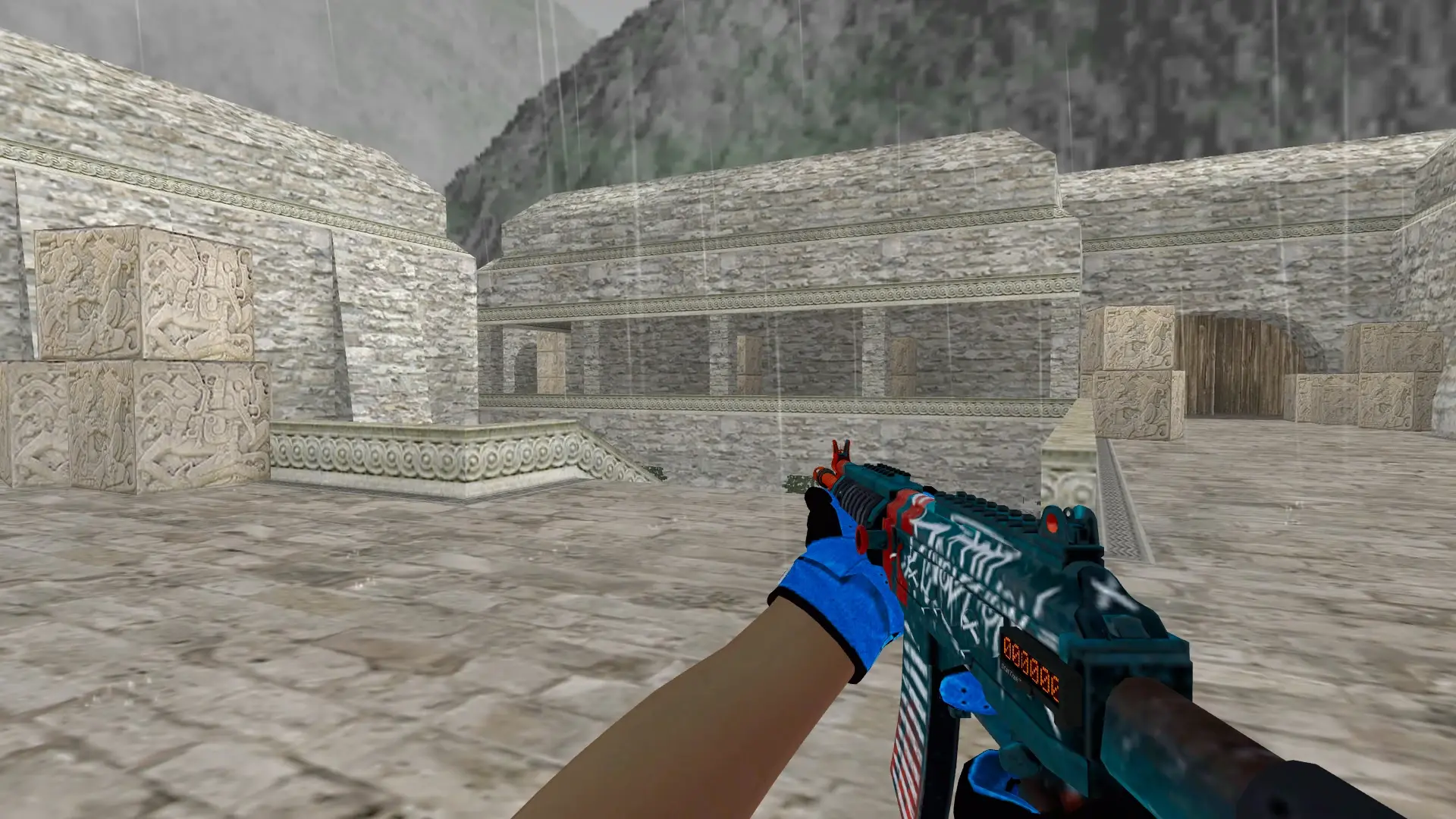 Galil AR — Pandora's Box Gloves Pack — de_aztec (first person)