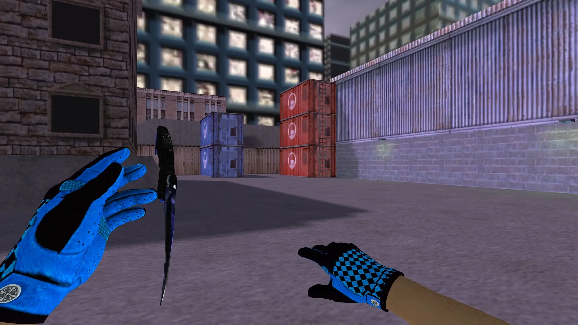 Knife — Pandora's Box Gloves Pack — cs_assault (first person)