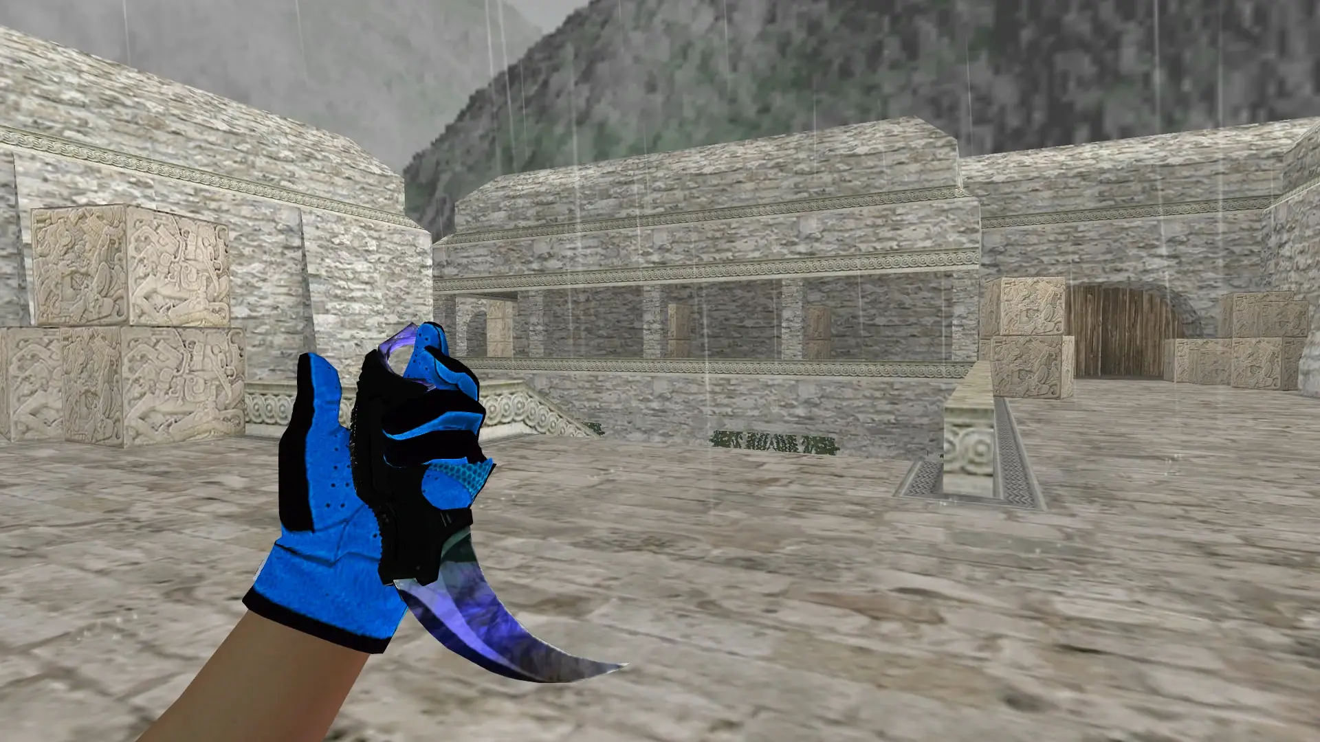 Knife — Pandora's Box Gloves Pack — de_aztec (first person)