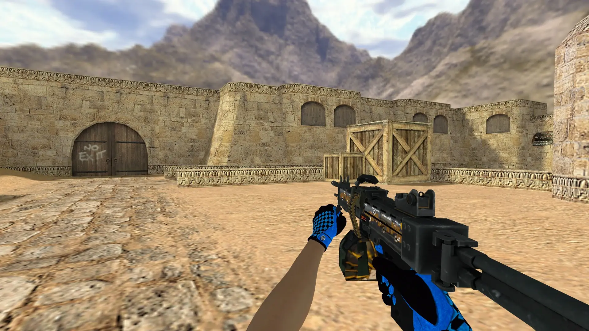 M249 — Pandora's Box Gloves Pack — de_dust2 (first person)