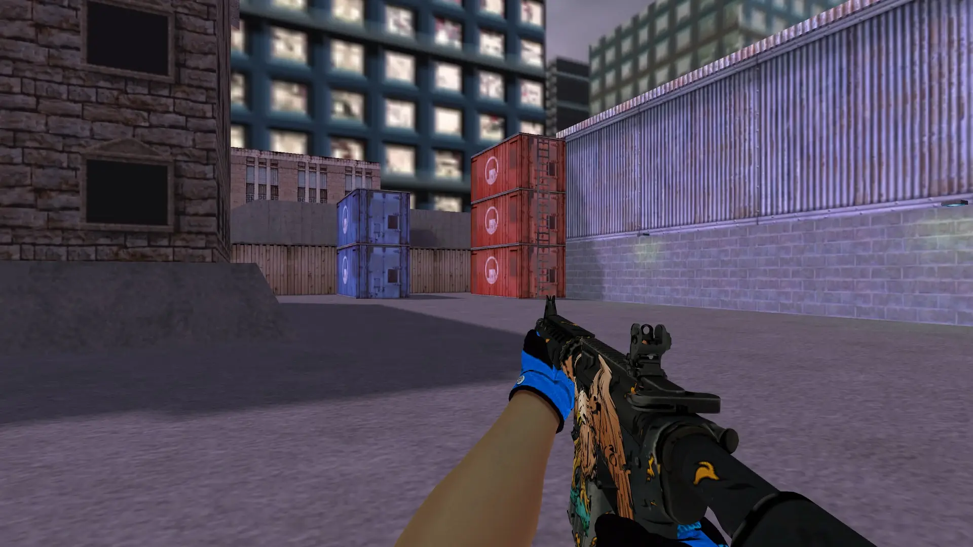 M4A1 — Pandora's Box Gloves Pack — cs_assault (first person)