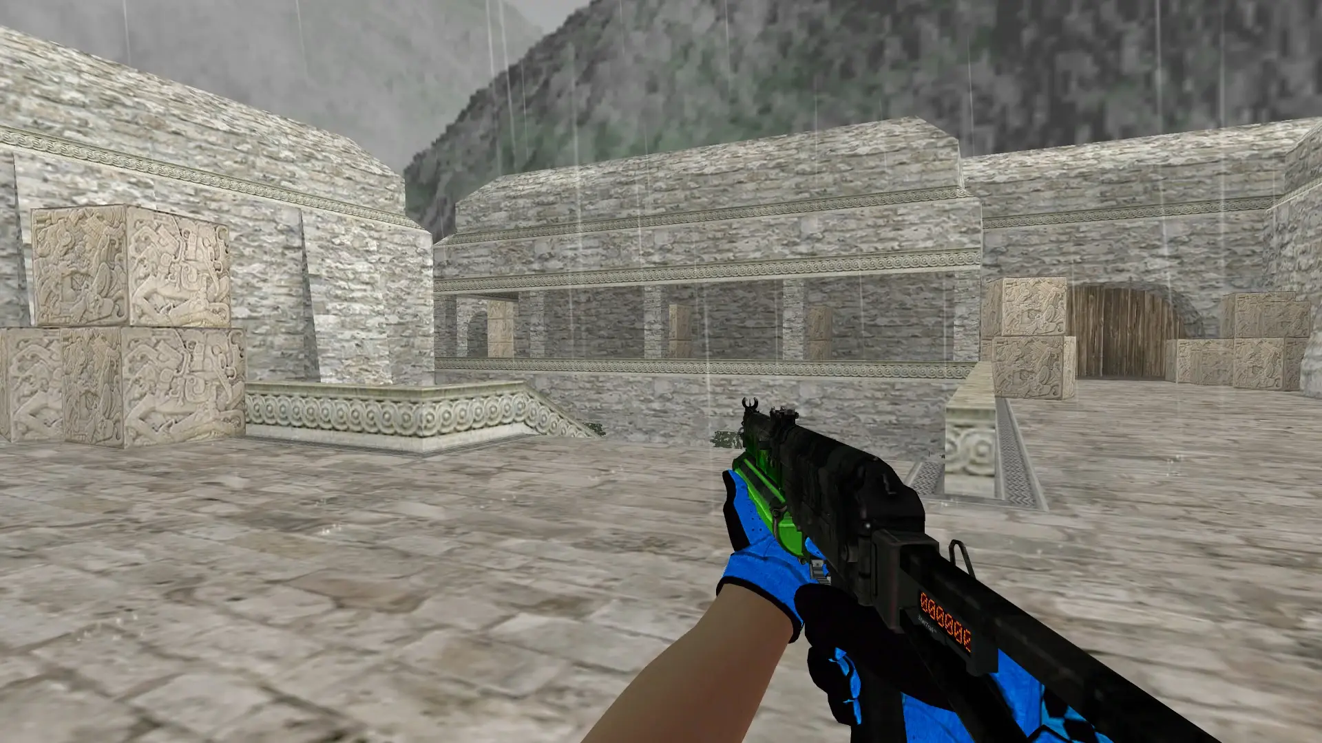 P90 — Pandora's Box Gloves Pack — de_aztec (first person)