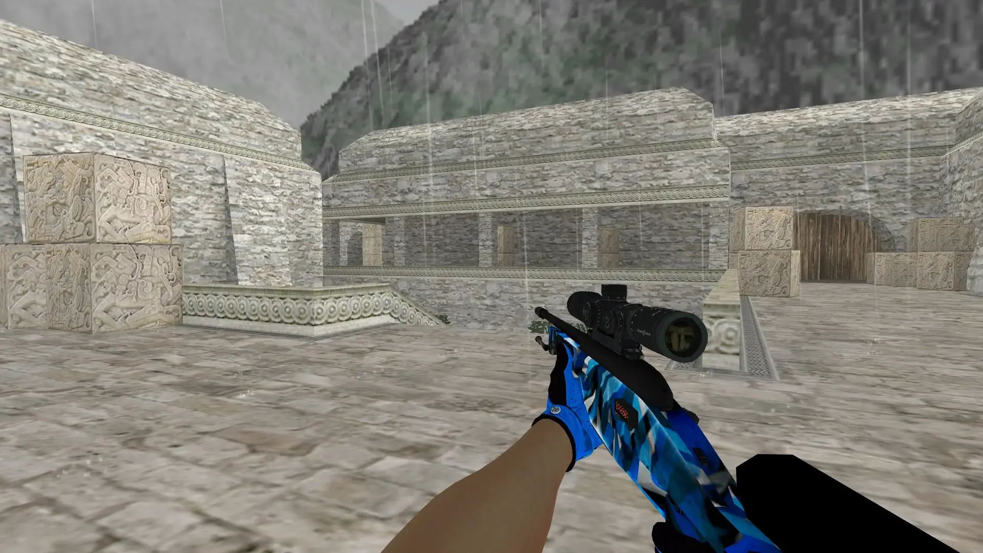 Scout — Pandora's Box Gloves Pack — de_aztec (first person)