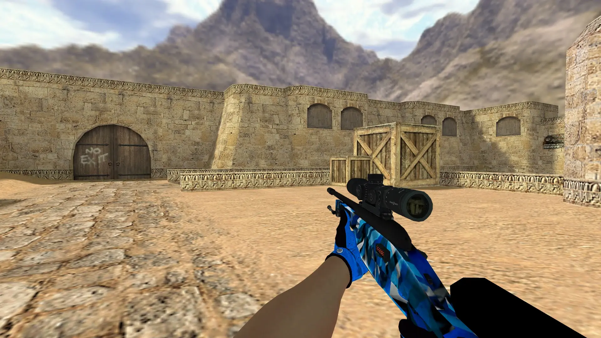 Scout — Pandora's Box Gloves Pack — de_dust2 (first person)