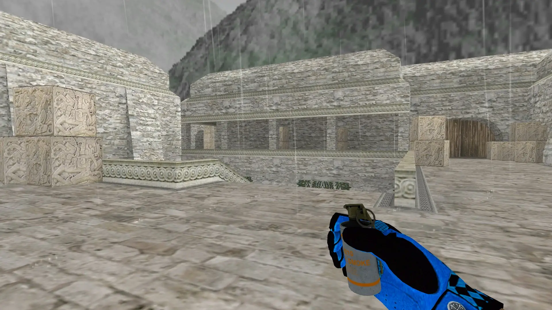 Smoke Grenade — Pandora's Box Gloves Pack — de_aztec (first person)