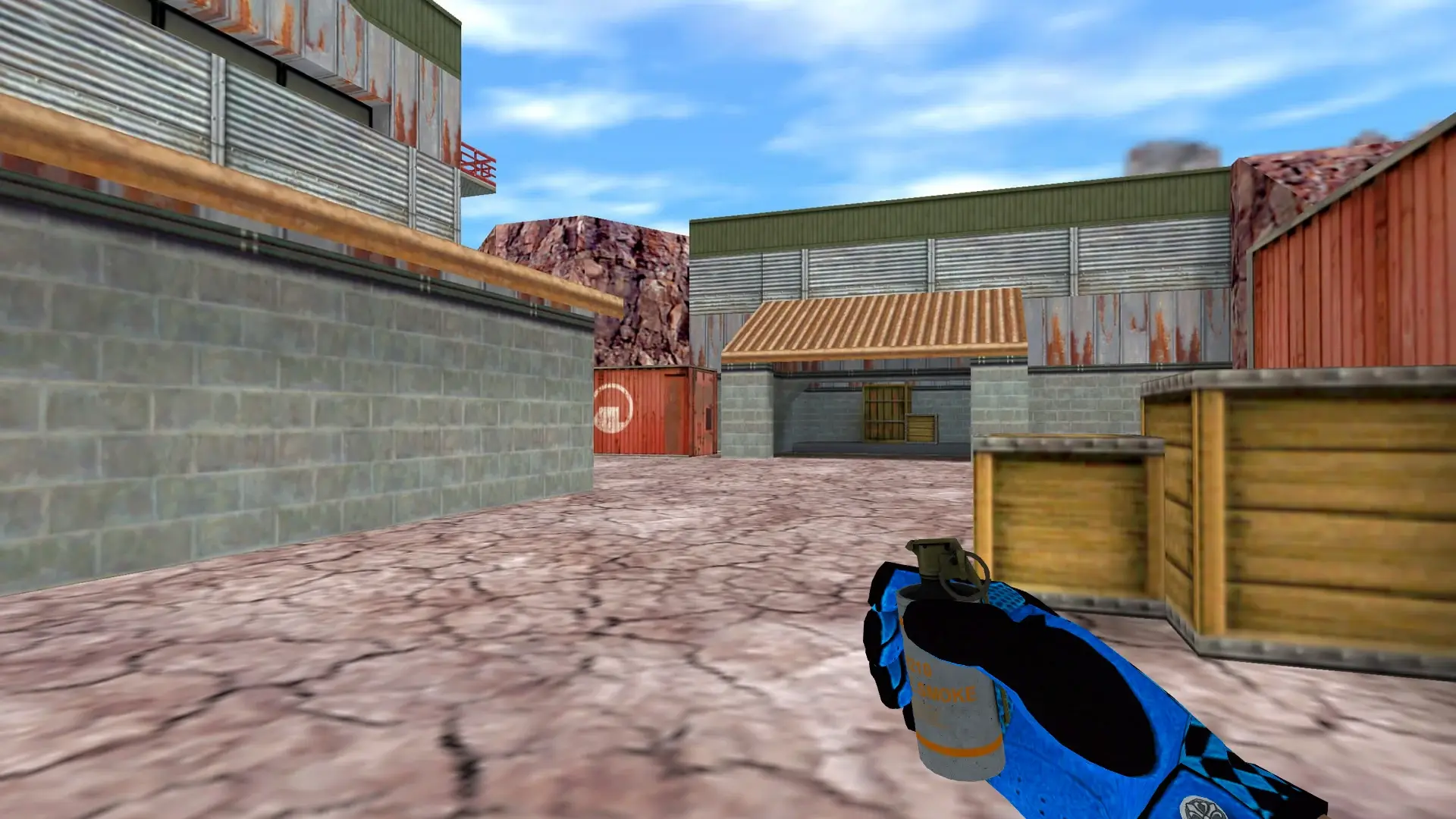 Smoke Grenade — Pandora's Box Gloves Pack — de_nuke (first person)