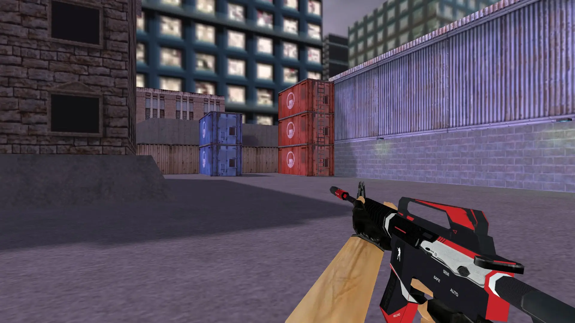 M4A1: Cyrex Weapon Pack — cs_assault (first person)