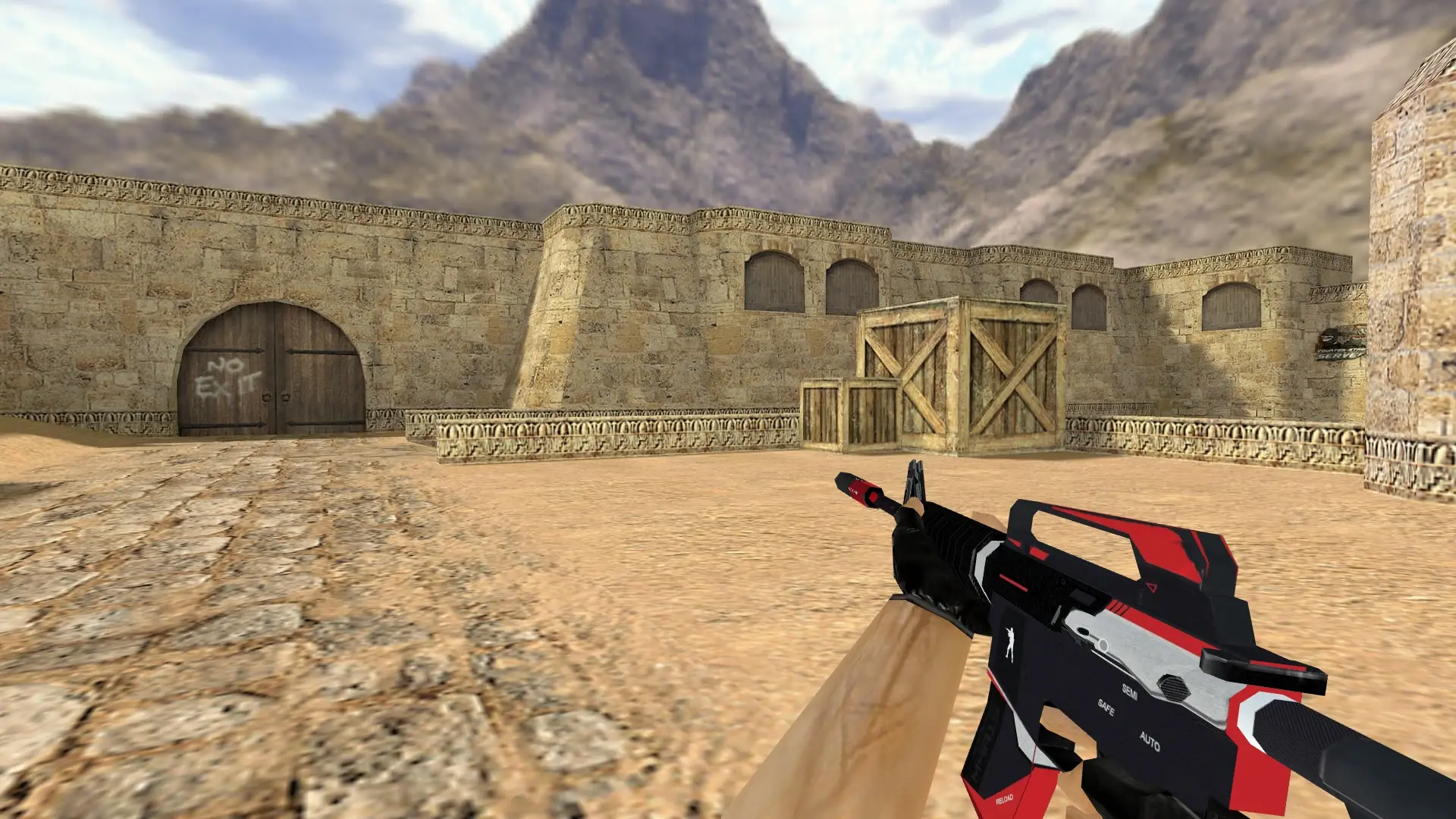 M4A1: Cyrex Weapon Pack — de_dust2 (first person)