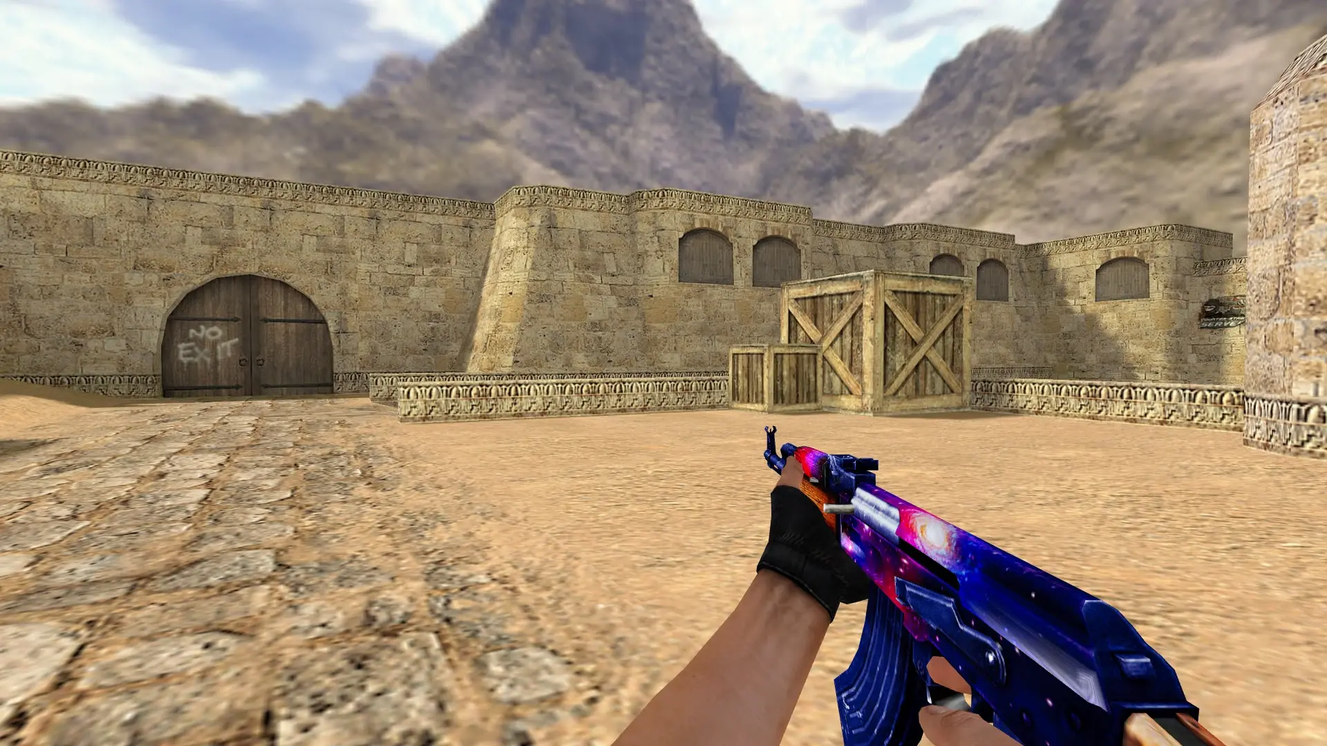 AK-47: Deep Space Set — de_dust2 (first person)